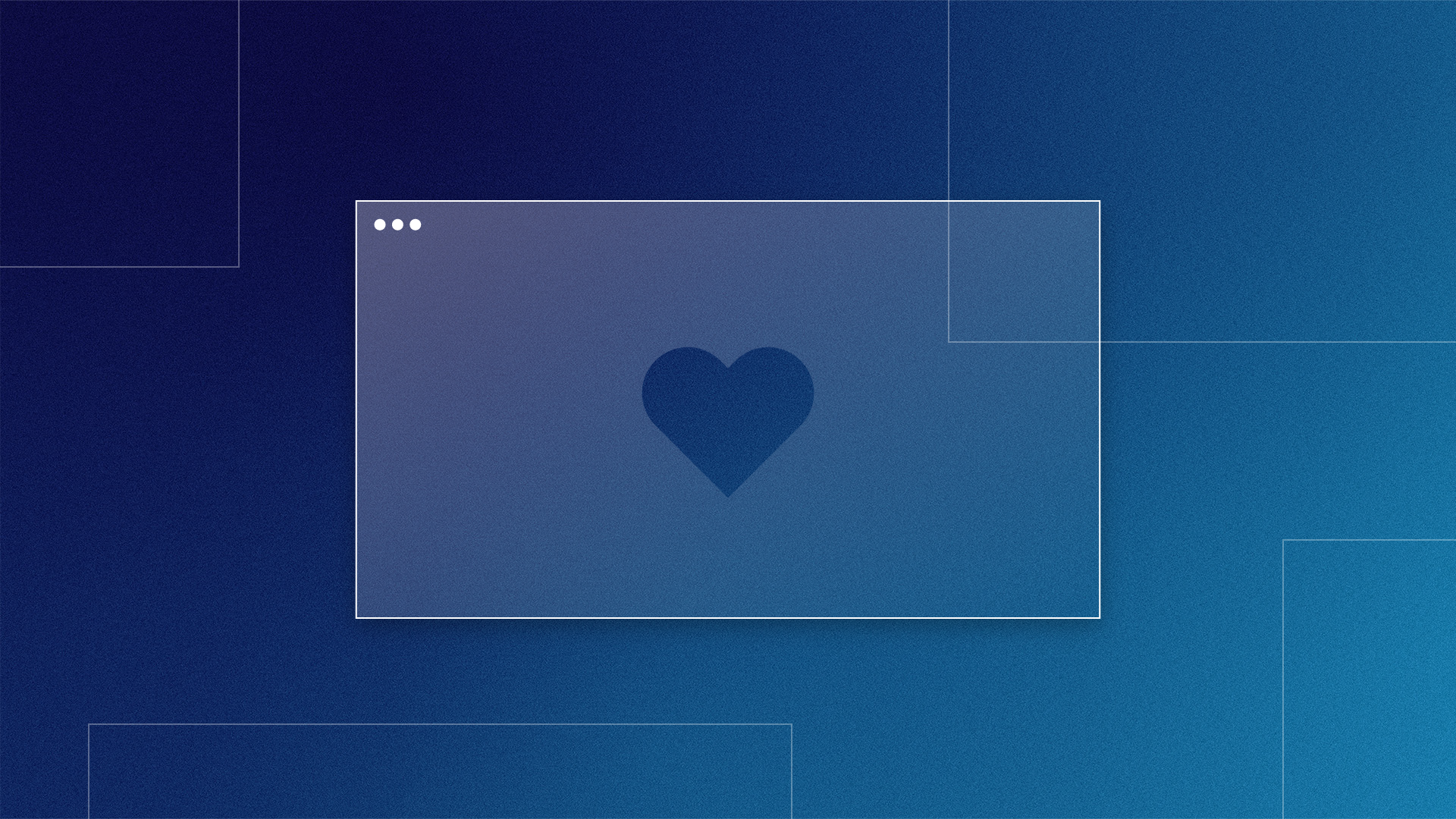 Overlapping rectangles over a blue gradient background